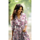 Lin/Visco Flowers Purple