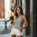 Knitted Crochet Black/Off White