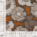 Linnen Viscose print Bold Flower Sand