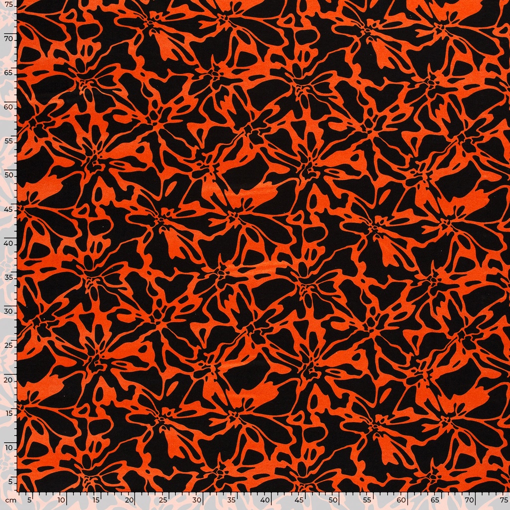 Jersey visc. abstract oranje