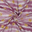 Double Gauze Digital Happy Faces Blush