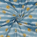Double Gauze Digital Happy Faces Jeans