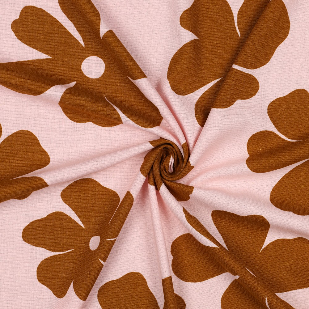 Li/Vi Big Flower Havanna/Light Rose