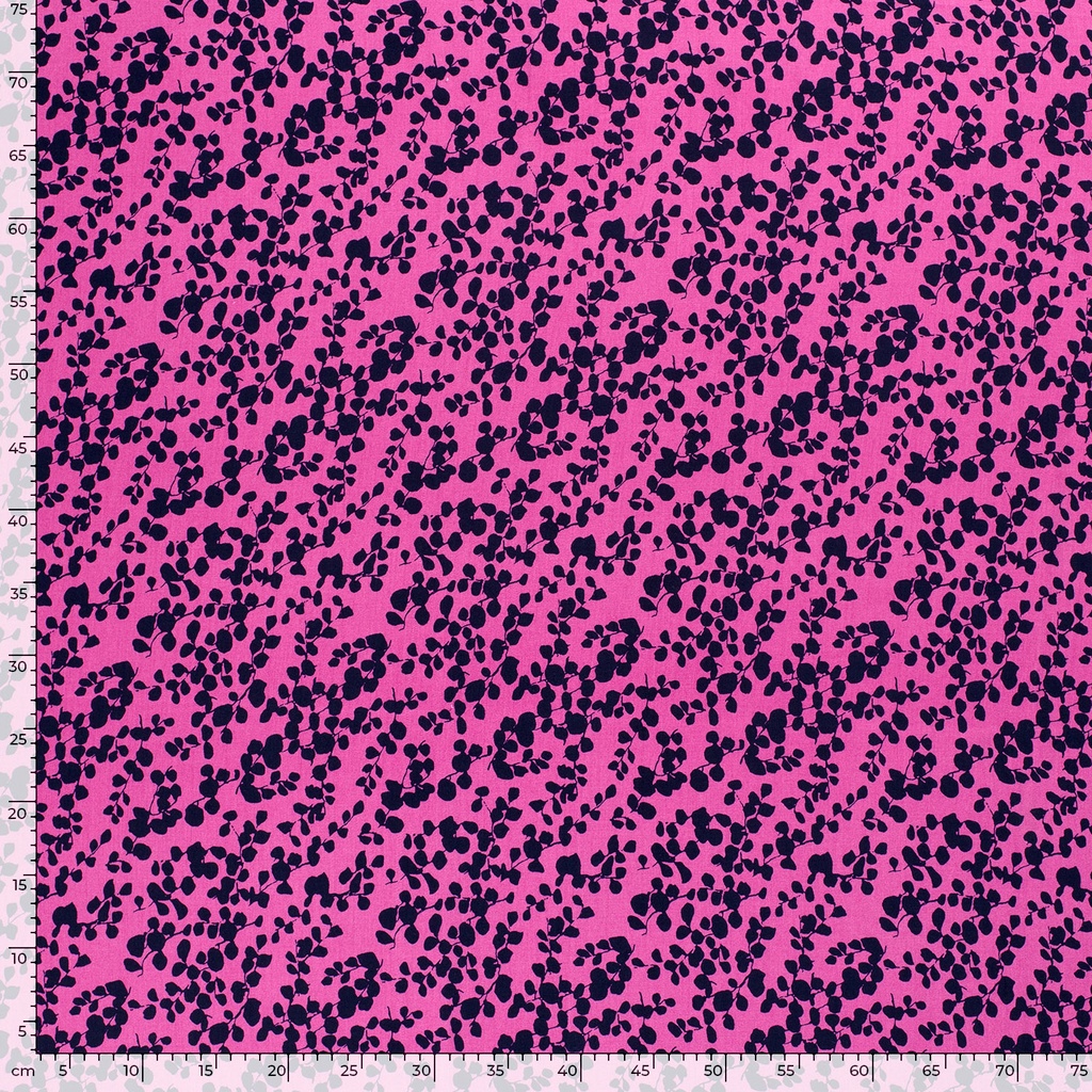 bamboe poplin takjes fuchsia