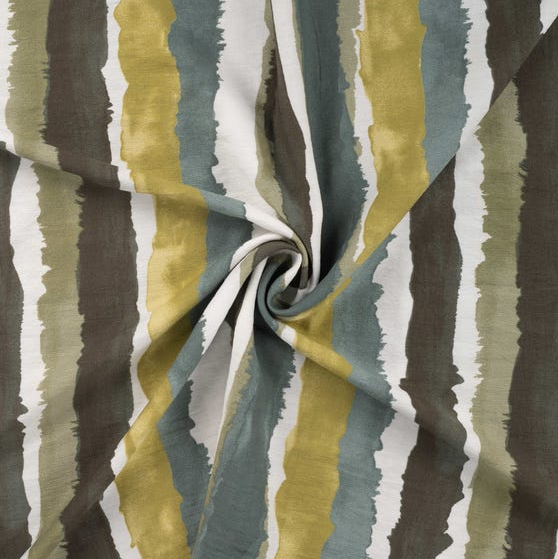 Viscose Nylon Air flow Stripes Kaki