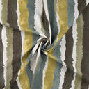 Viscose Nylon Air flow Stripes Kaki