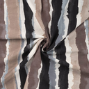 Viscose Nylon Air flow Stripes Brown