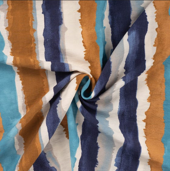 Viscose Nylon Air flow Stripes Denim