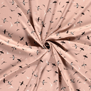 Bamboo Poplin Birds Old Rose
