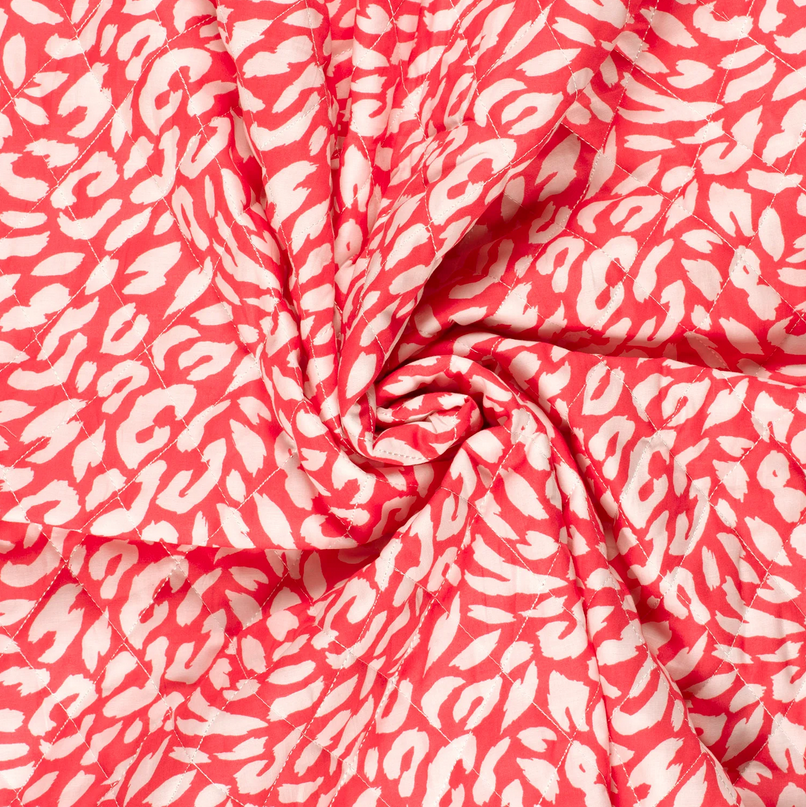Matelassé Print Red/White