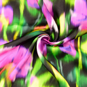 Visco. Satin Digital Batikflower Fuchsia