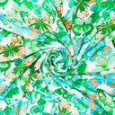 Viscose Digi Butterflies Green/Blue