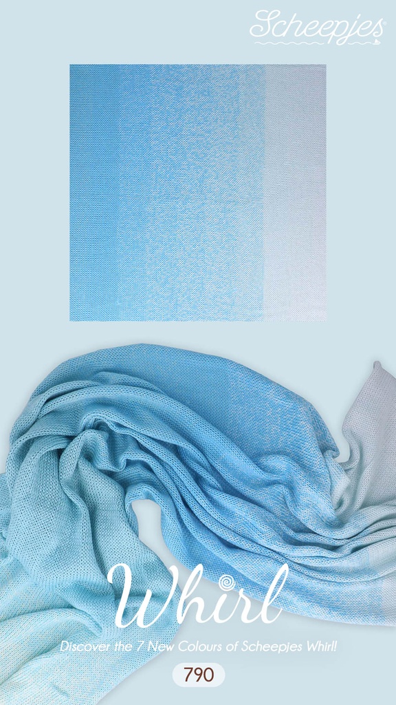 Scheepjes Whirl 1000m - 790 Blue Heaven Bliss