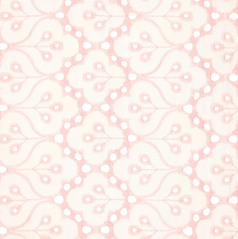 Broderie "Lilian" 2 scallop Borders Rose