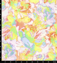Viscose Glans Earth Flowers Yellow/Orange