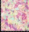 Viscose Glans Earth Flowers Pink/Jade