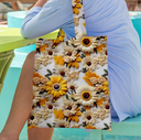 Canvas 3D Flowers Off White