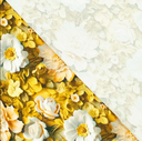 Viscose Jersey 3D Floral Blue/Wine/Offwhite