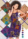 Jersey Viscose Digital Giant Floral Purple