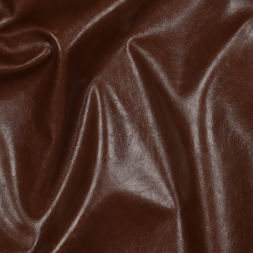Stretch Imitatieleer Shiny Brown