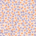 Poplin Bio Flowers Peach