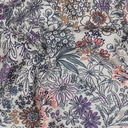 Fine poplin Digital Flowers Off White