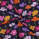 French Terry Floral Indigo
