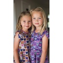 Fine Popeline Hearts Purple