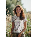 Jersey Digital Fieldflower Ecru
