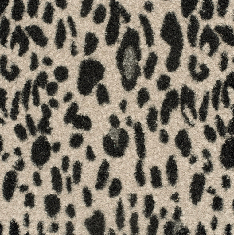 Bouclé Animal Ecru/Black
