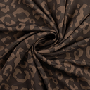 Viscose Jacquard Leopard Black/Bronze