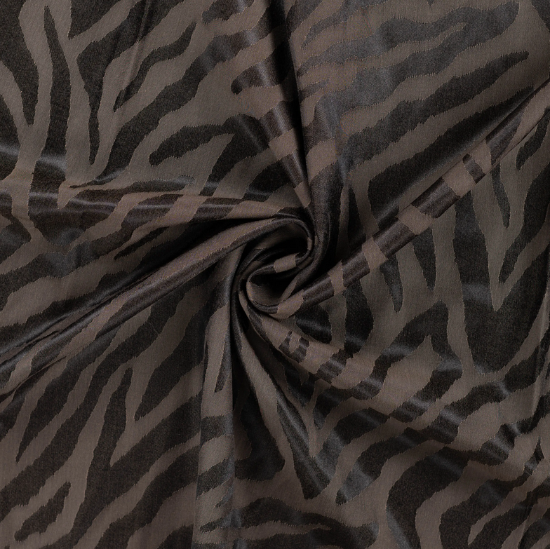 Viscose/Polye. Jacquard Zebra Dark Bronze 