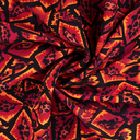 Stretch Viscose Graphic Red