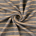 Jersey Jacquard Stripes Grey/Beige