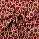Jersey Jacquard Geo Bordeaux/Beige 
