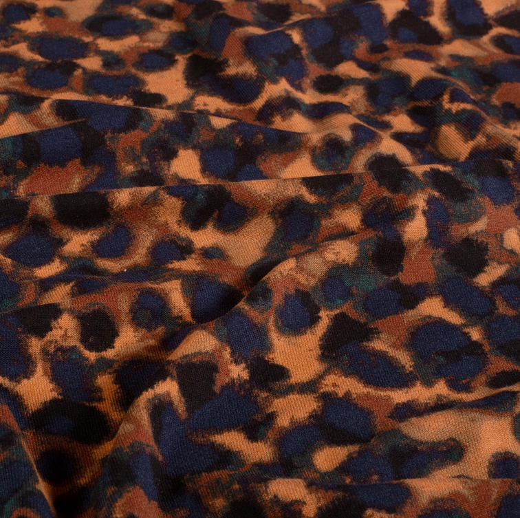 Polye. Satin Velvet Retro Flowers Orange (kopie)
