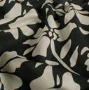 Jersey Visco/Nylon Moderne Bloem Black