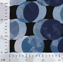 satijn viscose funny dots denim