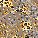 Heavy Punta Animal/Chains Dark Beige