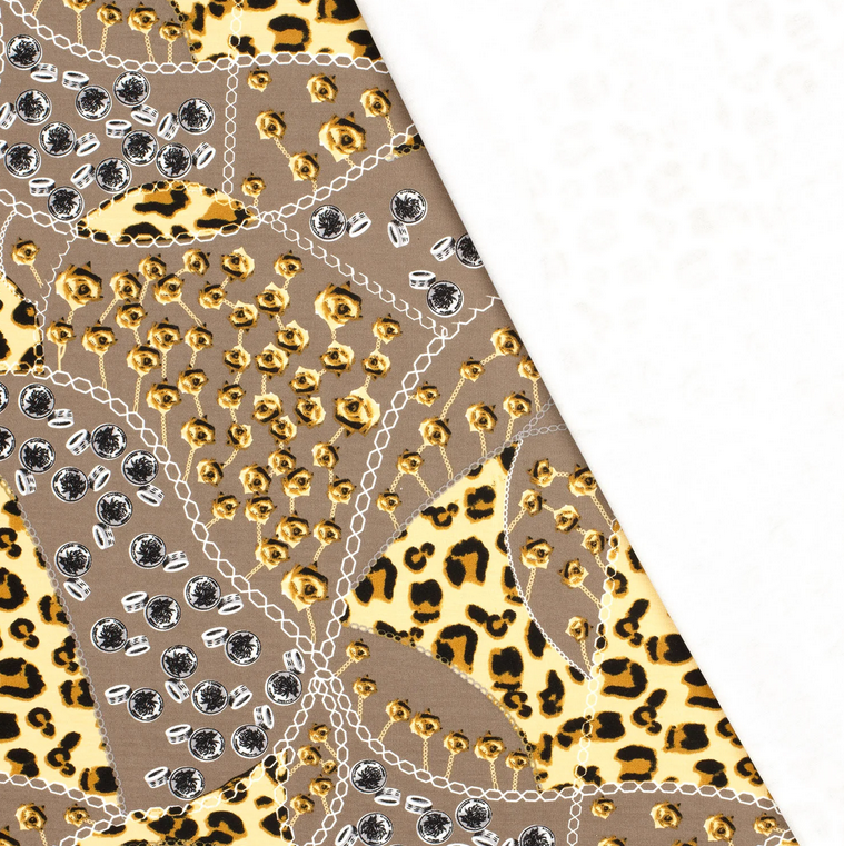 Heavy Punta Animal/Chains Dark Beige