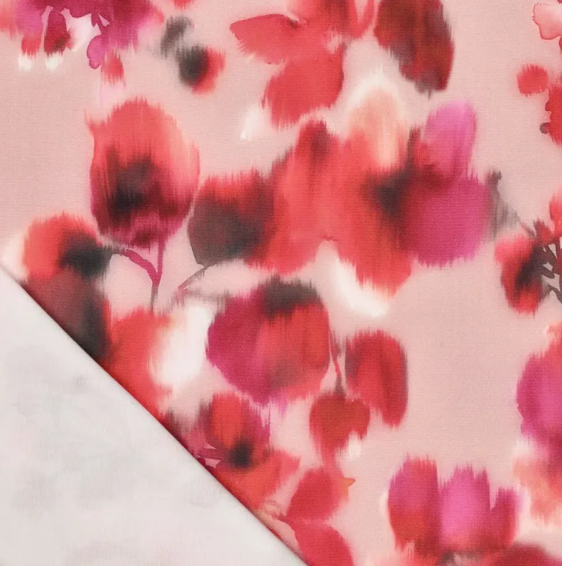 Viscose Twill Stretch Japanese Pink