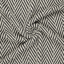 Mantelstof Chevron Black