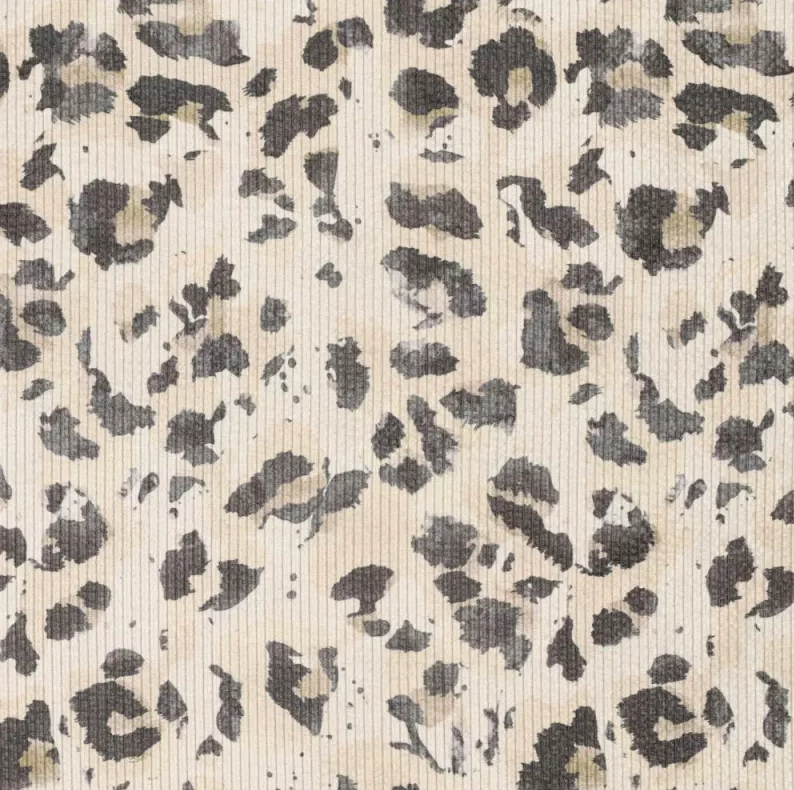 Stretch Corduroy Digiprint Animal 