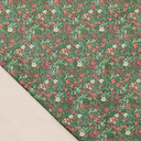 Stretch Corduroy Digiprint Flowers - Green