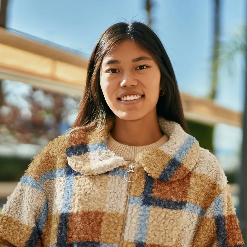 Bouclé Teddy Check