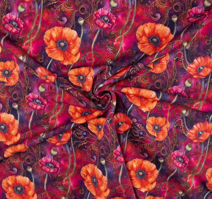 French Terry digital Meadow Breeze