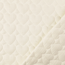 Matelassé Tetra Broderie Heart Ecru