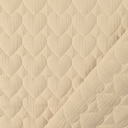 Matelassé Tetra Broderie Heart Ecru (kopie) (kopie)