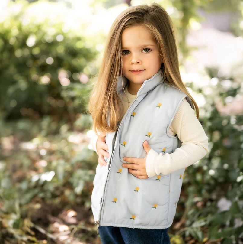 Matelassé Broderie Apple Light Blue