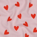 Flanel Hearts Rose